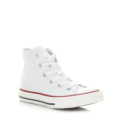 Childrens's white 'All Star' hi-top trainers